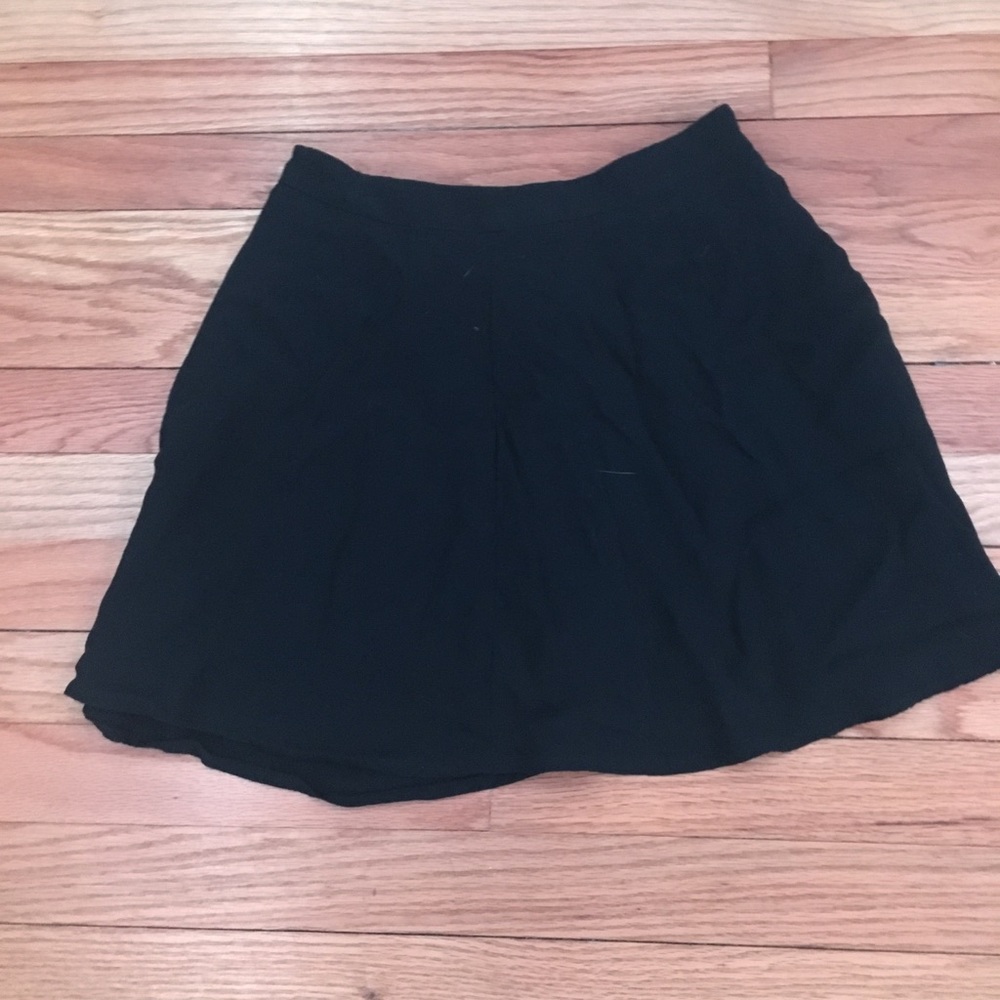 black high waisted skirt
